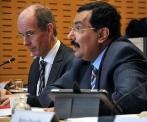 Tarek Kamel and colleagues from ICANN exchanged views with members of the ICC commission on the digital economy