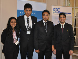 The National Law Institute India team is one of 66 universities participating in ICC's 8th Mediation Competition