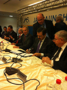 Former British Prime Minister Tony Blair attended the official signing of a tripartite JAC agreement in Jerusalem today