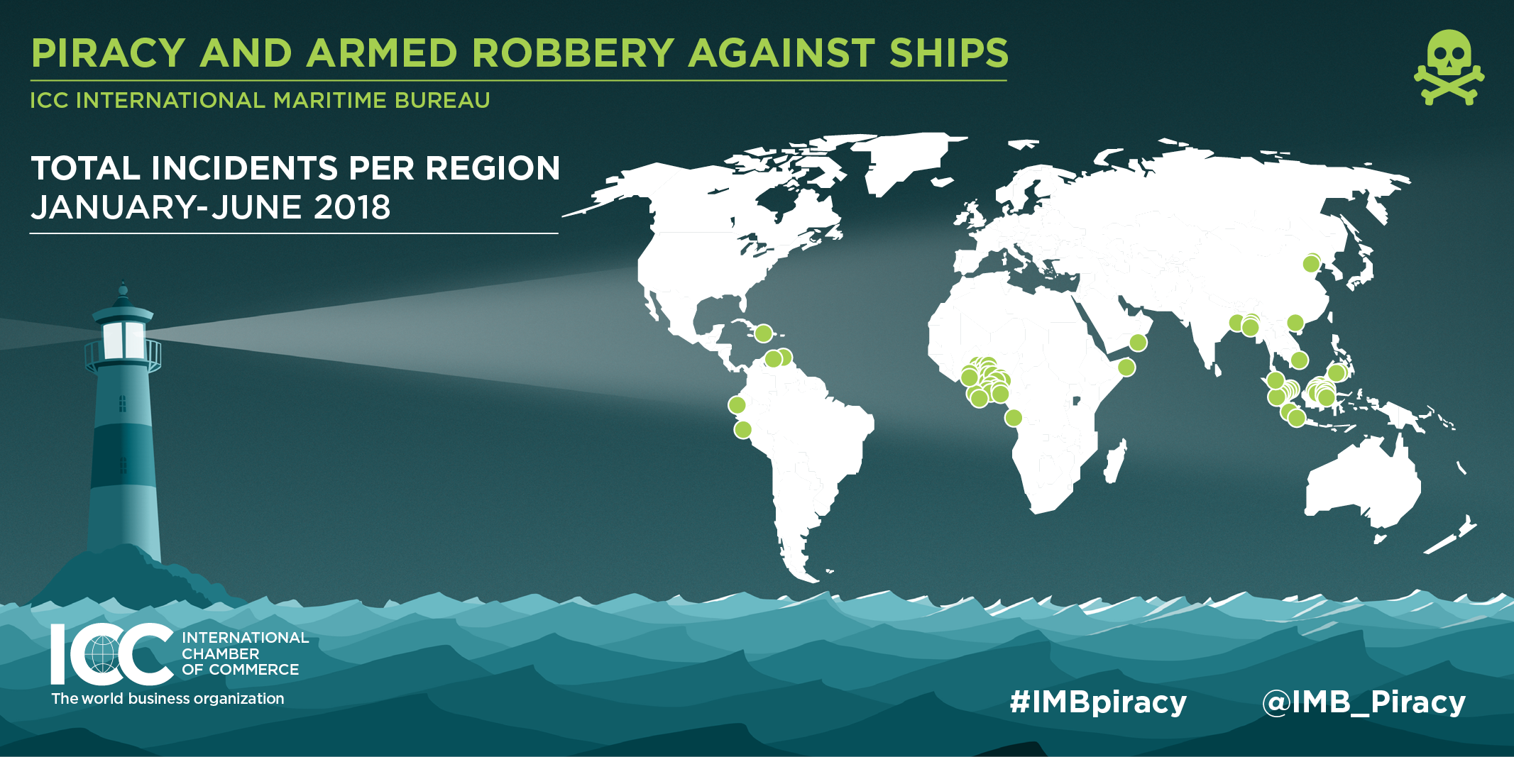 ICC IMB Piracy Report June 2018 Map